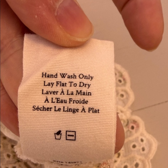 LoveShackFancy Tilda Lace Ruffle Blouse Small Ivory Floral Sheer Top - Picture 10 of 14